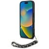 Etui Karl Lagerfeld Saffiano Crystals    w/Chain do iPhone 16 czarny